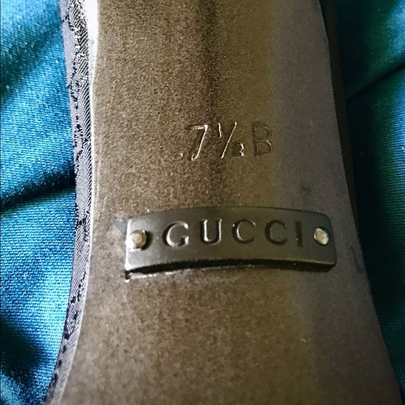 Gucci 3” Canvas Sandal Mules size 7.5 B - Picture 9 of 9